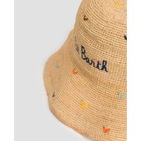 Mc2 Saint Barth - Raffia Hat-Rearl Raffia Bucket Hat