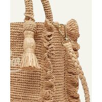 Mc2 Saint Barth - Raffia Volant Mini-Bag