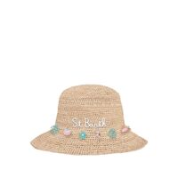 Mc2 Saint Barth - Raffia Hat-Rearl Raffia Bucket Hat