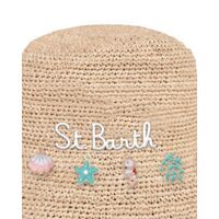Mc2 Saint Barth - Raffia Hat-Rearl Raffia Bucket Hat
