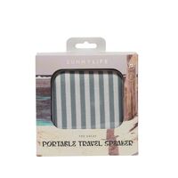Sunnylife - Portable Travel Speaker The Vacay Olive Stripe