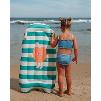 Sunnylife - Kids Surf Mat Poppy the Peach Green Stripe