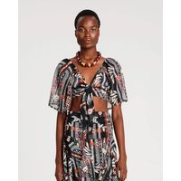 Peace And Chaos - Myrtile Wrap Crop Top
