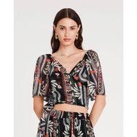 Peace And Chaos - Myrtile Wrap Crop Top