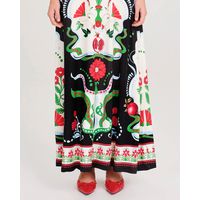 Peace And Chaos - Pomegranate Long Dress