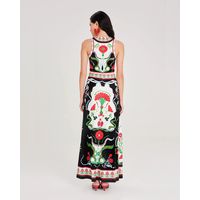 Peace And Chaos - Pomegranate Long Dress