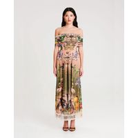 Peace And Chaos - Citrus Long Dress - Mesh