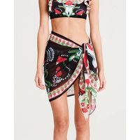 Peace And Chaos - Pomegranate Sarong