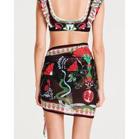 Peace And Chaos - Pomegranate Sarong