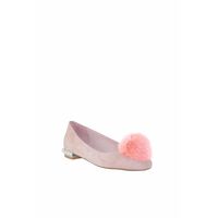 Jeffrey Campbell - Jojo POMPH Fur Almond Toe Flats    