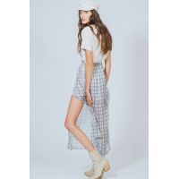 Minkpink - Chiffon Check Midi Skirt  