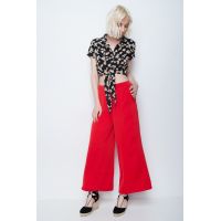 Glamorous - Pleated Wide Pants 