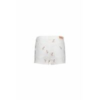 Only - Flamingo Embroidered Denim Shorts