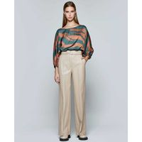 Spell - 5108 Pleated Leather Pants 
