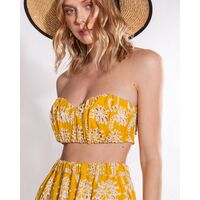 Γυναικεία Strapless Μπλούζα Mallory The Label - Narcissus