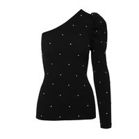 Spell - 8052 Knitted Blouse with one Shoulder 