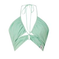 Γυναικεία Crop Μπλούζα Calvin Klein - Wrap Strappy Crinkle