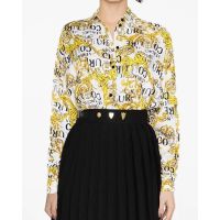 Women Shirt Versace Jeans Couture 74Hal211Ns219 74Dp211 Twill Vi Print Logo Couture 74HAL211NS219 g0