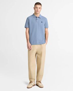Timberland - Ανδρική Μπλούζα Millers River Pique Polo Stone Wash