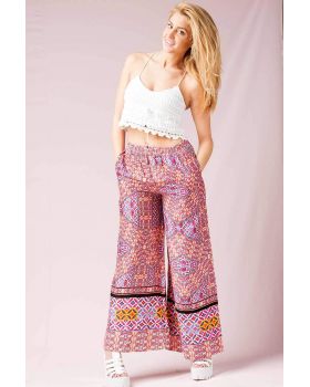 Minkpink - Water Colour Tiles Palazzo Pant