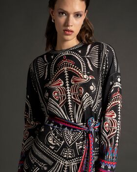 Peace And Chaos - Shamanism Long Dress