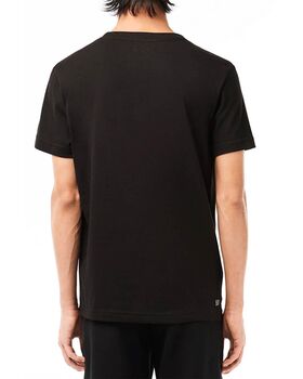 Men T-Shirt Lacoste  3TH2042 qxi black/sunrise 
