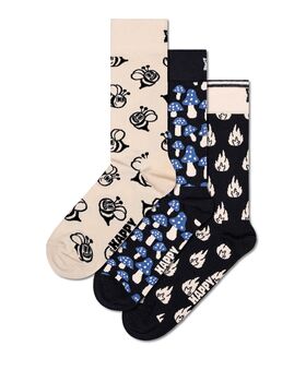 Happy Socks - 3-Pack Monochrome Magic Socks Gift Set
