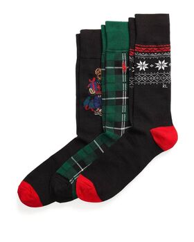 Men Socks Polo Ralph Lauren Giftbox 2-Crew Sock-Gift Box 449929120001 999 multi