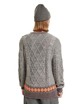 Scotch & Soda - Dropped Shoulder Fit Wool Blend Structure Sweater