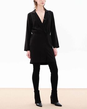 Women Dress Ioanna Kourbela "Draped Out" Blazer Dress W231502 12052-black 