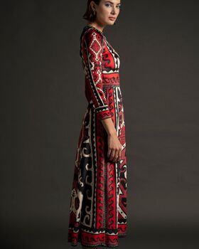 Peace And Chaos - Navajo Velvet Long Dress 