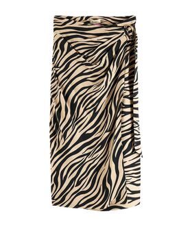 Women Skirt Scotch & Soda High Rise Wrap Midi 176796 SC1141 tiger 