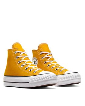 Women Sneakers Converse Chuck Taylor All Star Lift Platform A06506C 701-yellow/white/black 