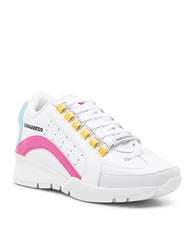 Women Sneakers Dsquared2 S24SNW029901507170 M2271 bianco+rosa+azzurro 