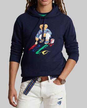 Men Sweatshirt Polo Ralph Lauren Lspohoodm6-Long Sleeve 710853309030 410 navy 