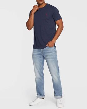 Men T-Shirt Polo Ralph Lauren Sscncmslm1-Short Sleeve 710671438282 410 navy 