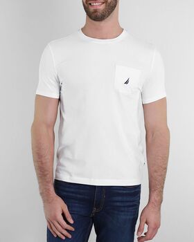 Men T-Shirt Nautica 3NCV41050 1bw bright white  