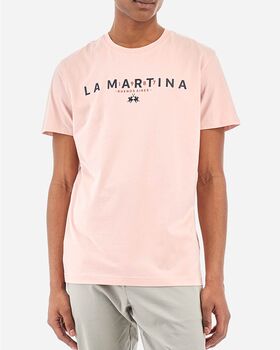 Men T-Shirt La Martina 3LMYMR005 05107 peachskin 