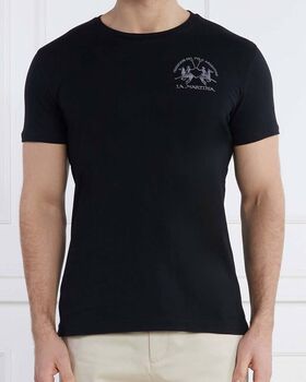 Men T-Shirt La Martina 3LMYMR009 09999 black 