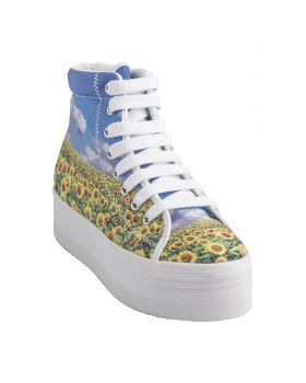 Γυναικεια Sneakers Jeffrey Campbell - Homg Sunflowers White