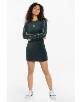 Puma - Iconic T7 Velour Fitted Dress  