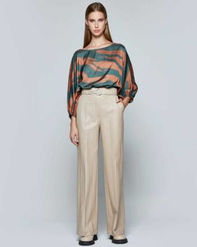 Spell - 5108 Pleated Leather Pants 