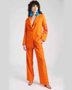Γυναικείο Oversized Σακάκι Peace And Chaos - Neon Orange