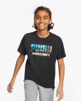 Παιδική Κοντομάνικη Μπλούζα Puma - x MINECRAFT
