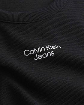 Ανδρική Αμάνικη Μπλούζα Calvin Klein - Sttacked Logo Rib