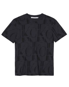 Ανδρική Κοντομάνικη Μπλούζα Calvin Klein - Logo Aop