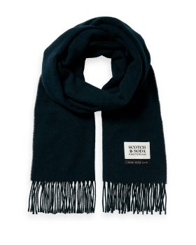 Scotch & Soda - Virgin wool fringed woven scarf 
