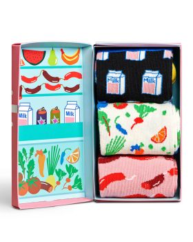 Happy Socks - 3-Pack Foodie Socks Gift Set 