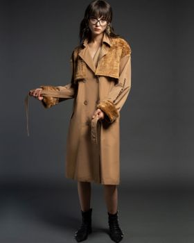 Peace And Chaos - Furry Trench Coat  