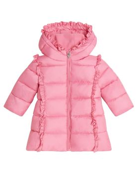 Guess - Hooded Ls Padded Long Jacket 